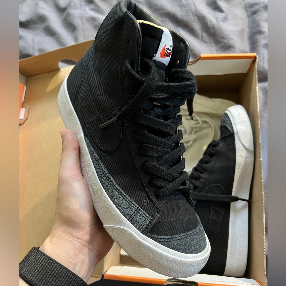 SOLD - Nike Black Canvas Blazer